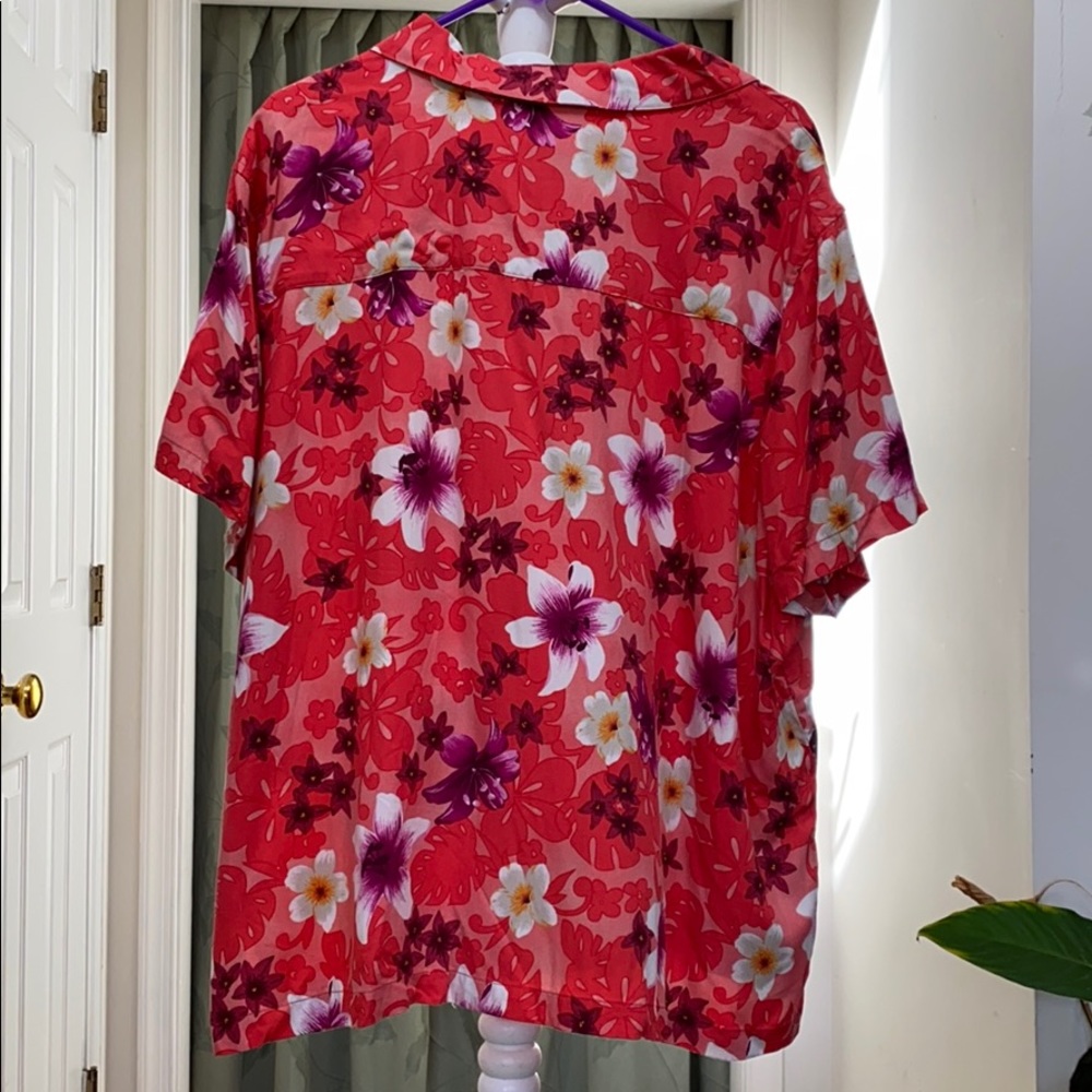 Vintage Floral Hawaiian Shirt 3X - Picture 3 of 13